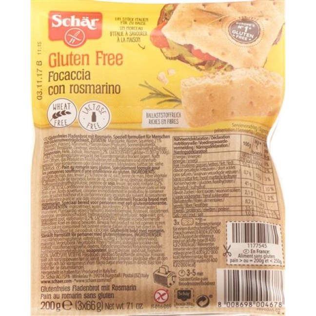 SCHAER FOCACCIA ROSMARIN G