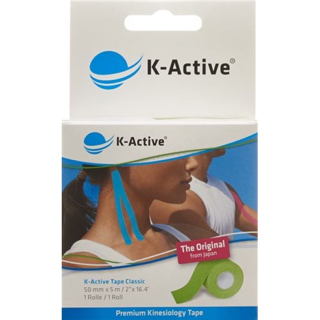 K-active Kinesio Tape 5смx5m Grun Wasserabwe K-active Kinesio Tape 5смx5m Grun Wasserabwe
