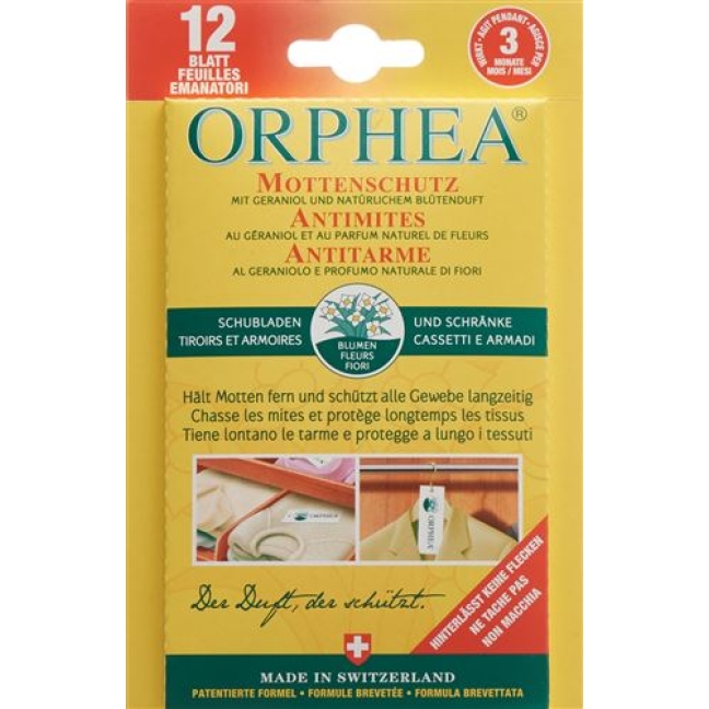 ORPHEA MOTTENSCHUTZBLAETTER ORPHEA MOTTENSCHUTZBLAETTER