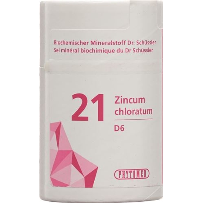 Phytomed Schussler Nr. 21 Zinc Chl в таблетках, D 6 500г Phytomed Schussler Nr. 21 Zinc Chl в таблетках, D 6 500г