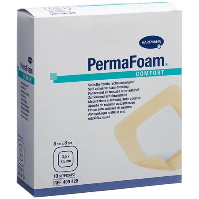 Perma Foam Comfort Schaumverband 8x8см 10 штук Perma Foam Comfort Schaumverband 8x8см 10 штук