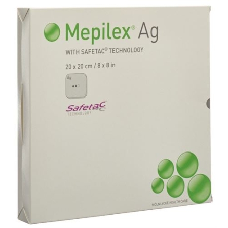 Mepilex Ag Schaumverband Safetac 20x20см Sil 5 штук Mepilex Ag Schaumverband Safetac 20x20см Sil 5 штук