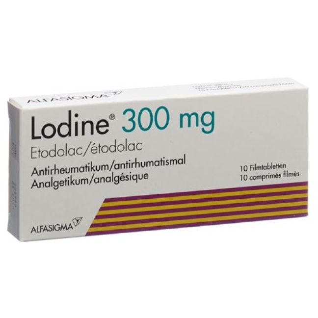 Lodine 300 mg 10 filmtablets Lodine 300 mg 10 filmtablets