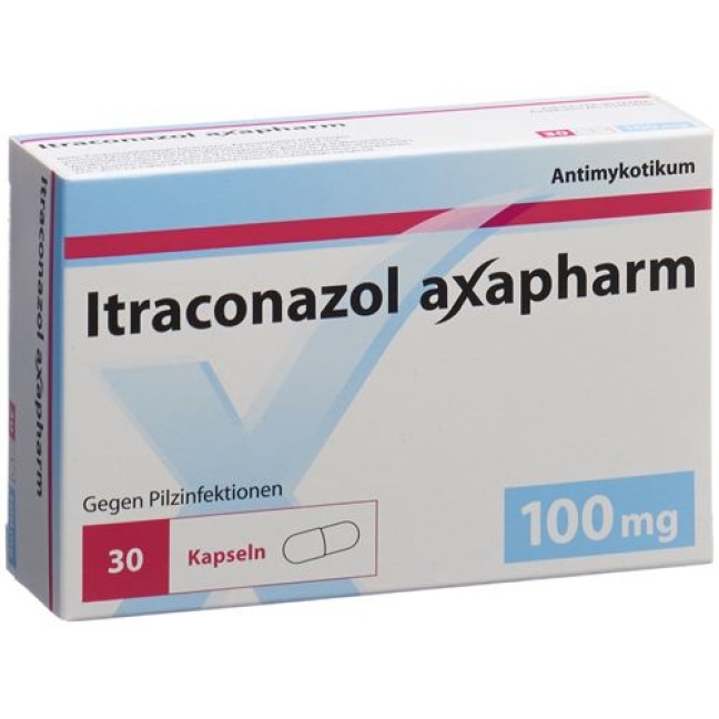 Itraconazol Axapharm 100 mg 30 Kaps Itraconazol Axapharm 100 mg 30 Kaps