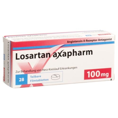 Losartan Axapharm 100 mg 98 filmtablets Losartan Axapharm 100 mg 98 filmtablets