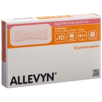 Allevyn Gentle Border Lite повязка для ран 5.5x12см 10 штук Allevyn Gentle Border Lite повязка для ран 5.5x12см 10 штук