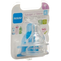 MAM Ersatzsauger бутылка Tropffrei 4+ Monate 2 штуки