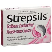 Strepsils Erdbeer 16 Lutschtablets 