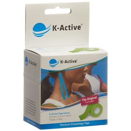 K-active Kinesio Tape 5смx5m Grun Wasserabwe K-active Kinesio Tape 5смx5m Grun Wasserabwe