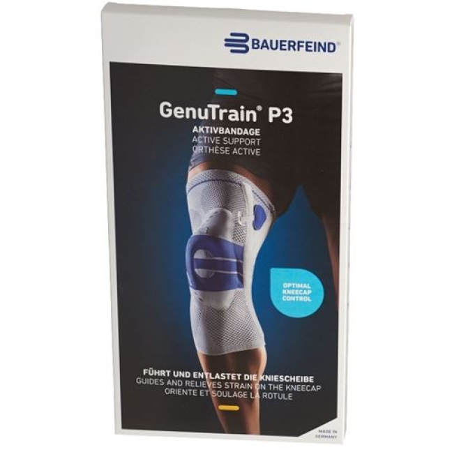 GenuTrain P3 активная повязка Knie размер 3 Rechts Titan