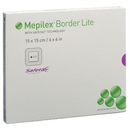 Mepilex Border Lite Silkonschaumve 15x15см 5 штук Mepilex Border Lite Silkonschaumve 15x15см 5 штук