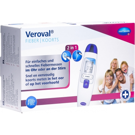 Веровал инфракрасный клинический термометр 2 в 1 (измерение температуры в области лба и уха)