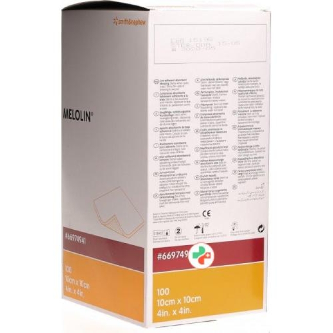 Melolin Wundkompressen 10x10см стерильный 100 пакетиков Melolin Wundkompressen 10x10см стерильный 100 пакетиков