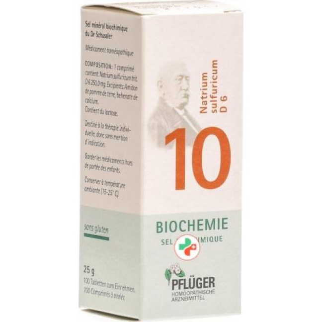 Pflueger Schussler Nr. 10 Natr Sulf в таблетках, D 6 25г Pflueger Schussler Nr. 10 Natr Sulf в таблетках, D 6 25г