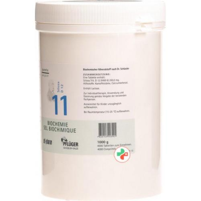 Pflueger Schussler Nr. 11 Silicea в таблетках, D 12 1000г
