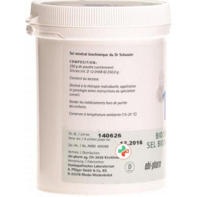 Pflueger Schussler Nr. 11 Silicea порошок D 12 250г Pflueger Schussler Nr. 11 Silicea порошок D 12 250г