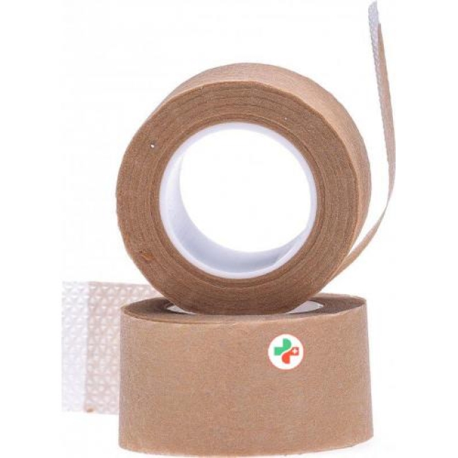 Dermaplast Isopor фиксирующий пластырь 10мX2.5см Vlies телесный цвет 12 штук