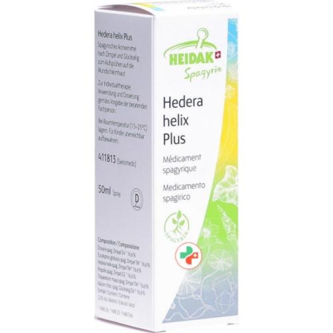 Heidak Spagyrik Hedera Helix Plus спрей 50мл Heidak Spagyrik Hedera Helix Plus спрей 50мл