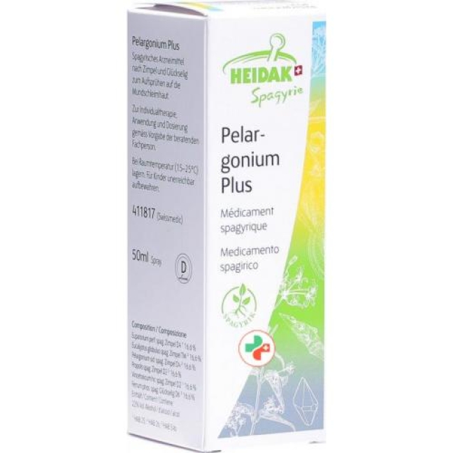 Heidak Spagyrik Pelargonium Plus спрей 50мл Heidak Spagyrik Pelargonium Plus спрей 50мл