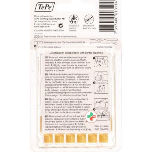 TePe Interdentalbursten X-soft 0.45мм 6 штук