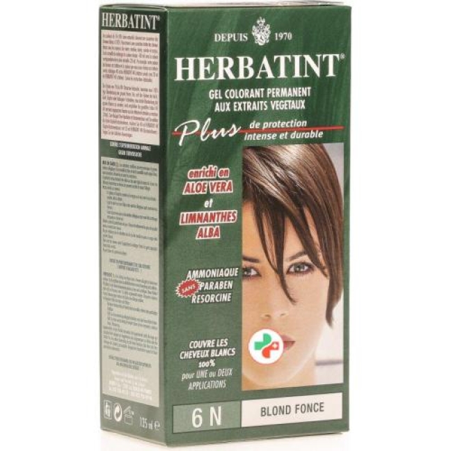 Herbatint Haarfarbegel 6n Dunkel Blond 150мл Herbatint Haarfarbegel 6n Dunkel Blond 150мл