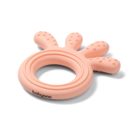 BABYONO Silikon Beissring Octopus pink