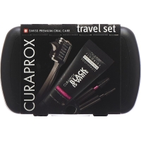 CURAPROX Travel Set Black is White