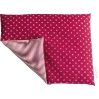 HERZZUCKER Raps-Wärmekissen 26x21cm Sternchen rot