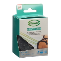 Лента спортивная FLAWA 5смх5м черная