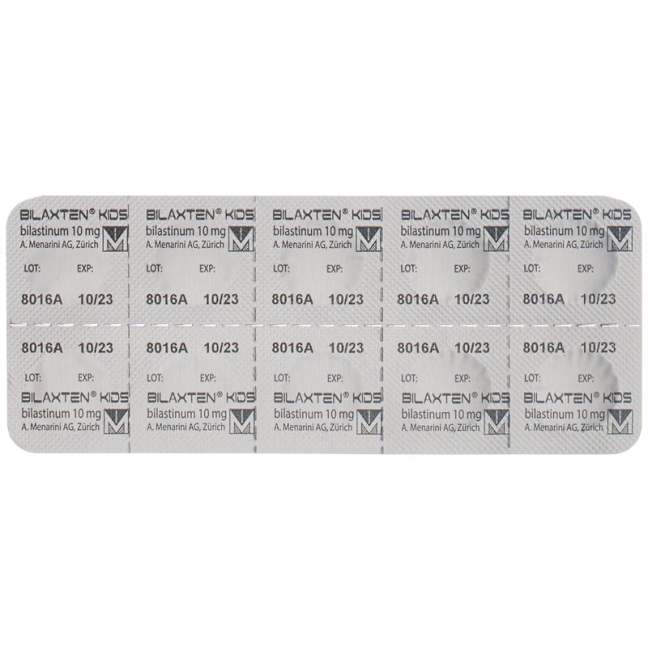 Bilaxten Kids Schmelztabletten 10mg 10 Stück