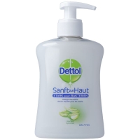 Мыло Dettol pump питательное с алоэ вера 250 мл