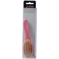 Детская щетка Herba с расческой из щетины кабана розовая Детская щетка Herba с расческой из щетины кабана розовая