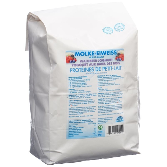 Biosana Molke Eiweiss Pulver Waldbeer-Joghurt 2kg