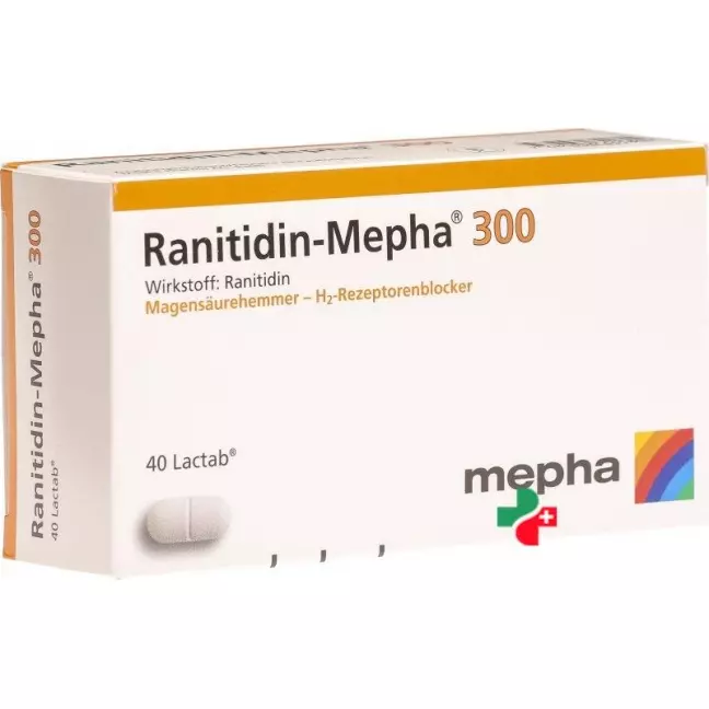 Ranitidin Mepha 300 mg 40 Lactabs Ranitidin Mepha 300 mg 40 Lactabs