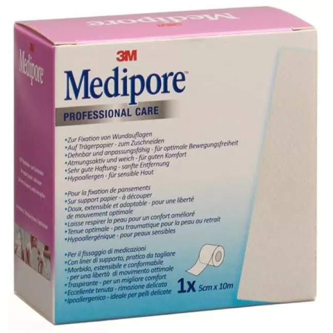 3M Medipore Klebevlies 5смx10m Liner рулон 3M Medipore Klebevlies 5смx10m Liner рулон