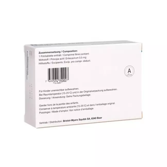 Baraclude 0.5 mg 30 filmtablets Baraclude 0.5 mg 30 filmtablets