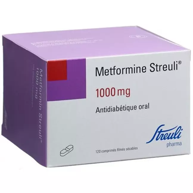 Metformin Streuli 1000 mg 120 filmtablets Metformin Streuli 1000 mg 120 filmtablets