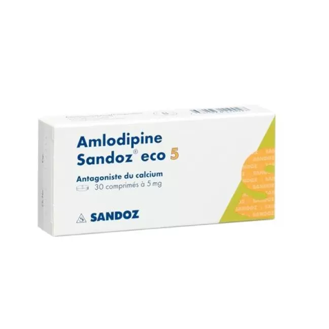 Amlodipin Sandoz ECO 5 mg 30 tablets Amlodipin Sandoz ECO 5 mg 30 tablets