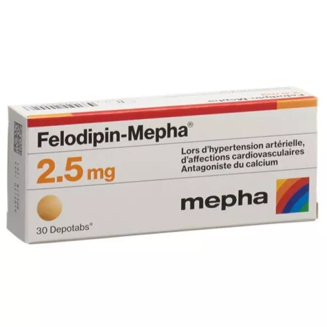 Felodipin Mepha 2.5 mg 30 Depotabs Felodipin Mepha 2.5 mg 30 Depotabs