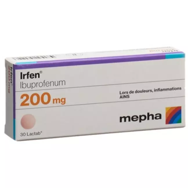 Irfen 200 mg 30 Lactabs Irfen 200 mg 30 Lactabs
