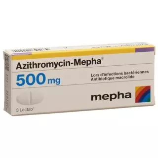 Азитромицин Мефа 500 мг 3 таблетки покрытых оболочкой 
