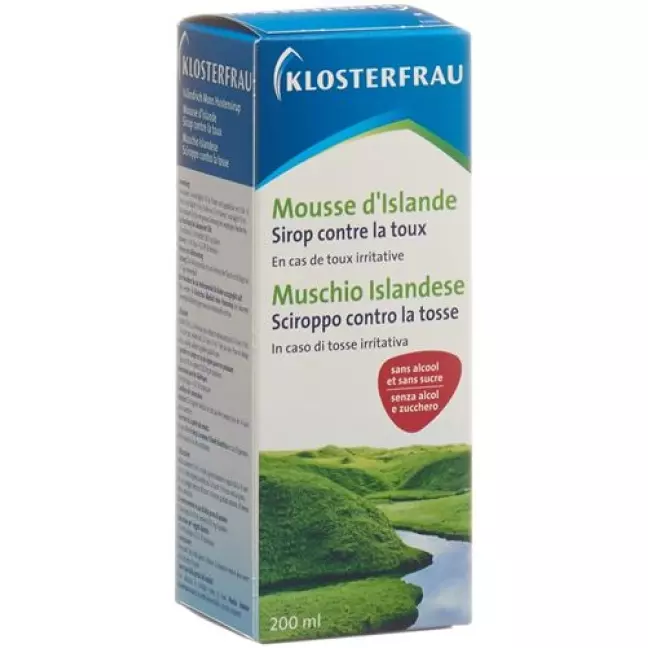 Klosterfrau Islandisch Moos Hustensirup 200мл Klosterfrau Islandisch Moos Hustensirup 200мл