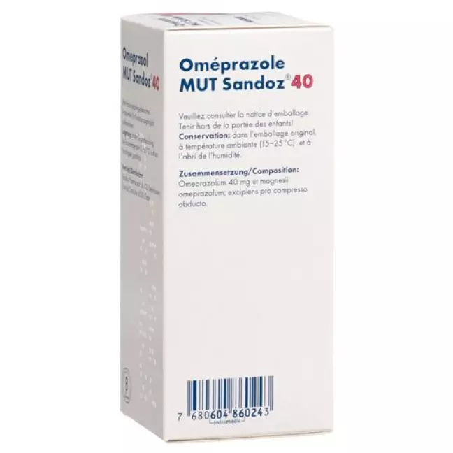 Omeprazol Mut Sandoz 40 mg 56 filmtablets Omeprazol Mut Sandoz 40 mg 56 filmtablets