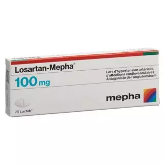 Лозартан Мефа 100 мг 98 таблеток покрытых оболочкой 