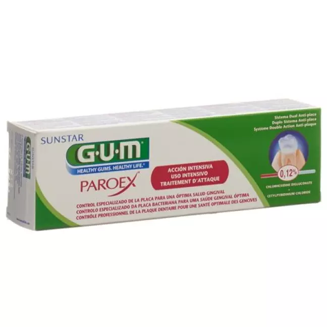 Gum Sunstar Paroex Zahnpasta 0.12% Chlorhex 75мл Gum Sunstar Paroex Zahnpasta 0.12% Chlorhex 75мл