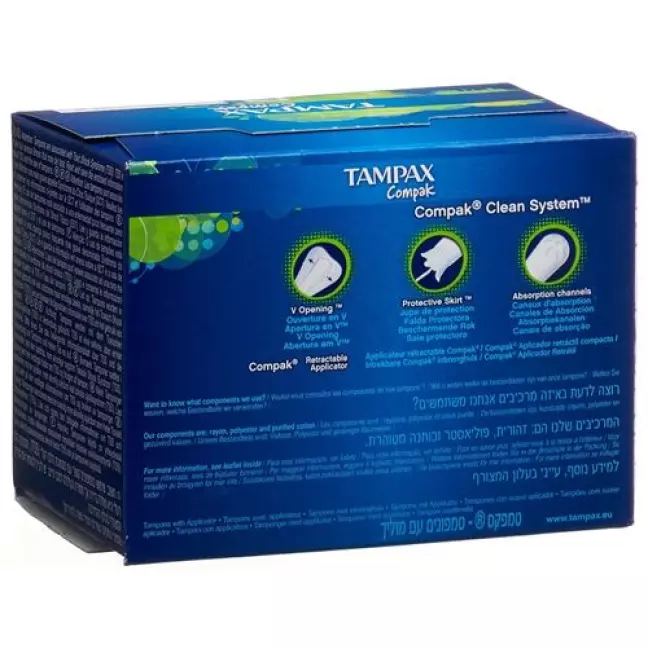 Tampax Compak Super Tampons 22 штуки Tampax Compak Super Tampons 22 штуки
