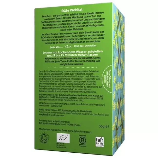 PUKKA DREI FENCHEL TEE BIO PUKKA DREI FENCHEL TEE BIO