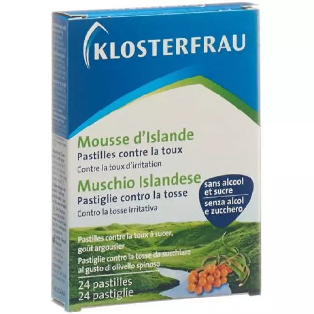 Klosterfrau Islaendisch Moos Pastill Sanddo 24 штуки Klosterfrau Islaendisch Moos Pastill Sanddo 24 штуки