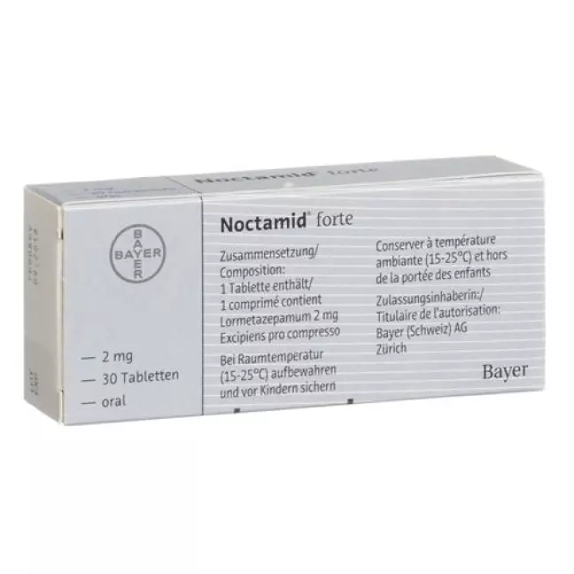 Noctamid Forte 2 mg 30 tablets Noctamid Forte 2 mg 30 tablets