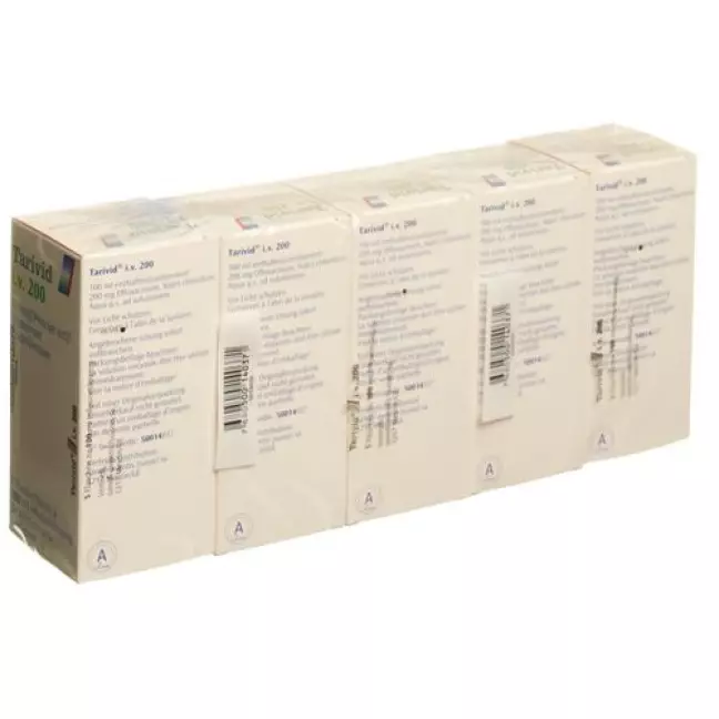 Tarivid 200 mg/100 ml 5 X 100 ml Tarivid 200 mg/100 ml 5 X 100 ml